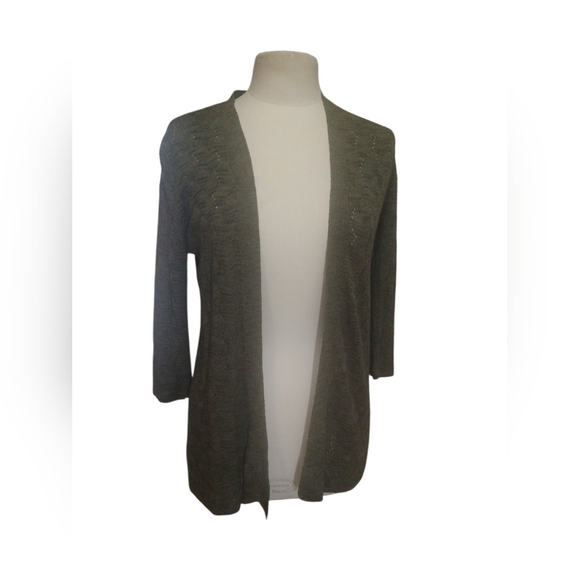 Croft & Barrow Women's Olive Cardigan - Picture 2 of 8